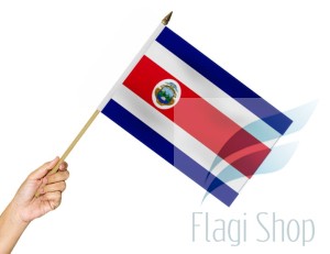 Flaga na patyku KOSTARYKA 45X30 Costa Rica