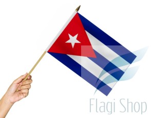 Flaga na patyku Kuba Flagi Republika Kuby