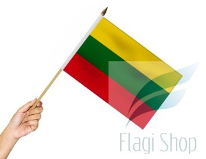 Flaga na patyku LITWA 45X30 Litwy Litewska Litauen