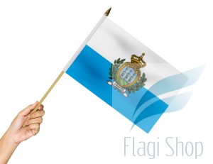 Flaga na patyku SAN MARINO 45X30 San Marino