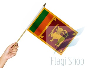 Flaga na patyku Sri Lanka 30x45 Flagi Sri Lanki