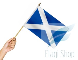 Flaga na patyku SZKOCJA 45X30 Szkocji Szkocka