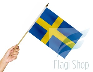 Flaga na patyku Szwecja Szwecji 45x30 Szwedzka