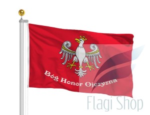 Flaga Polski Orzeł Piastowski 150x90 cm Polska Bóg Honor Ojczyzna