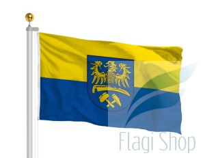 MOCNA Flaga Oberschlesien 150x90 cm Górny Śląsk MŁOTKI