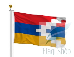 Flaga Republika Górskiego Karabachu 150x90 cm  Górski Karabach (na zamówienie)