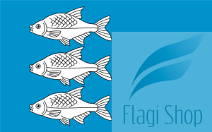 Flaga miasta Giżycko - na zamówienie 110x70 Giżycka    