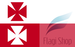 Flaga miasta Elbląg - na zamówienie 110x70 Elbląga   