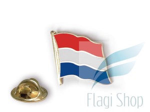 Przypinka Niderlandy Holandia Flaga Pins Wpinka Holandii - falista