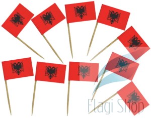 Flaga ALBANIA Pikery 20 szt Wykałaczki ALBANII