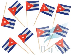 Flaga KUBA Pikery 20 szt Wykałaczki KUBY