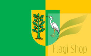 Flaga gminy Białe Błota - na zamówienie 150x90 Białych Błotach