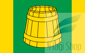 Flaga gminy Łagiewniki - na zamówienie 110x70 Łagiewnik