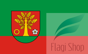 Flaga gminy Dębowa Łąka - na zamówienie 150x90 Dębowej Łąki 