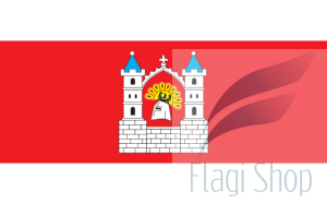 Flaga miasta Polkowice - na zamówienie 110x70 Polkowic