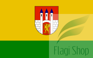 Flaga gminy Lubień kujawski - na zamówienie 150x90  Lubienia Kujawskiego