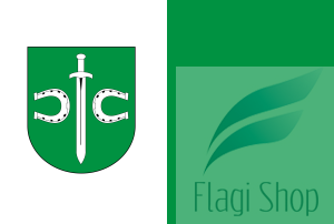 Flaga gminy Pruszcz - na zamówienie 150x90 Pruszcza