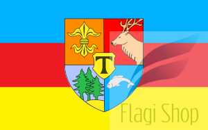 Flaga gminy Tuplice - na zamówienie 150x90 Tuplic