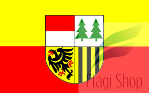 Flaga gminy Wymiarki - na zamówienie 150x90 Wymiarek