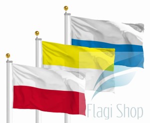 Zestaw Flaga Polska Papieska Maryjna 150x90 cm Religijne