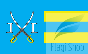 Flaga gminy Tłuchowo - na zamówienie 110x70 gmina Tłuchowa