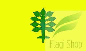 Flaga gminy Topólka - na zamówienie 110x70 gmina Topólki