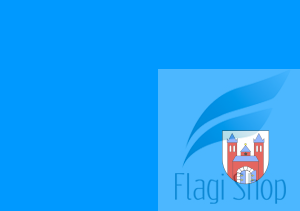 Flaga miasta Chełmża - na zamówienie 150x90 miasta Chełmży