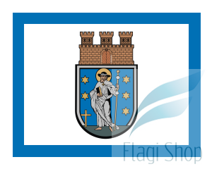 Flaga miasta Pakość - na zamówienie 150x90 Pakości