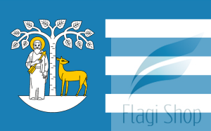 Flaga gminy Brzeźnio - na zamówienie 110x70 Brzeźnia   