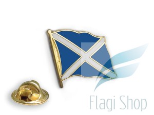 Przypinka SZKOCJA Flaga Pins Wpinka SZKOCJI - falista