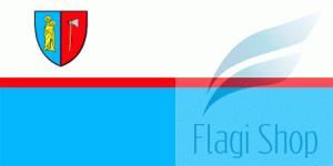 Flaga gmina Wągrowiec - na zamówienie 150x90 Wągrowca