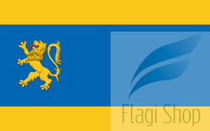 Flaga miasta Lwówek - na zamówienie 110x70 Lwówka