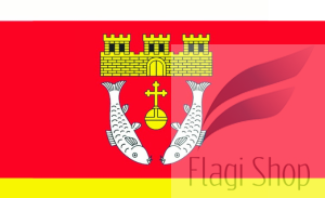 Flaga miasta Szamocin - na zamówienie 150x90 Szamocina  