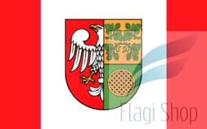 Flaga Powiat nowotomyski - na zamówienie 110x70 Powiatu nowotomyskiego