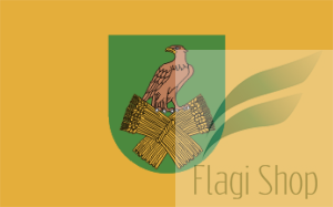 Flaga gminy Laszki  - na zamówienie 150x90 Laszek  