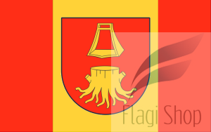 Flaga gminy Korzenna - na zamówienie 150x90 Korzennej