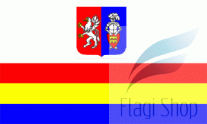 Flaga gminy Zabierzów - na zamówienie 150x90 Zabierzowa