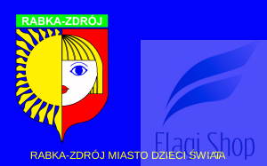 Flaga miasta Rabka-Zdrój - na zamówienie 150x90 Rabki-Zdrój
