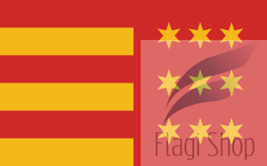 Flaga Powiat nowosądecki - na zamówienie 150x90 Powiatu nowosądeckiego