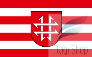 Flaga gminy Kamionka - na zamówienie 150x90 Kamionki