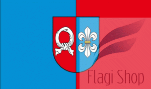 Flaga gminy Milejów - na zamówienie 110x70 Milejowa      