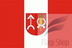 Flaga gminy Niedrzwica Duża - na zamówienie 110x70 Niedrzwicy Dużej