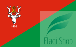 Flaga miasta Hrubieszów - na zamówienie 150x90 Hrubieszowa