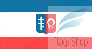 Flaga miasta Nałęczów - na zamówienie 110x70 Nałęczowa