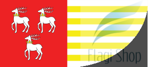 Flaga Powiat łukowski - na zamówienie 110x70 Powiatu łukowskiego