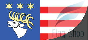 Flaga Powiat rycki - na zamówienie 150x90 Powiatu ryckiego