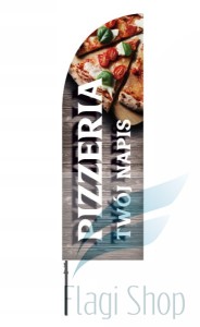 Winder Husar PIZZERIA - Twój napis 350 cm flaga 80x250 cm #6