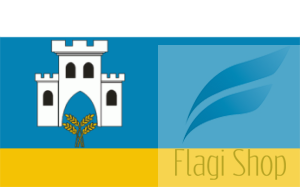 Flaga gminy Gierałtowice - na zamówienie 150x90 Gierałtowic