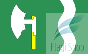 Flaga gminy Kłomnice - na zamówienie 150x90 Kłomnic  