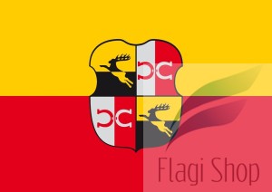 Flaga miasta PRÓSZKÓW - na zamówienie 110x70 Prószkowa   